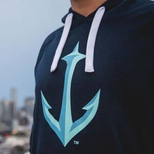 Sportiqe, Seattle Kraken Anchor Hoodie, Navy Blue, XL, MSRP ‎ $75